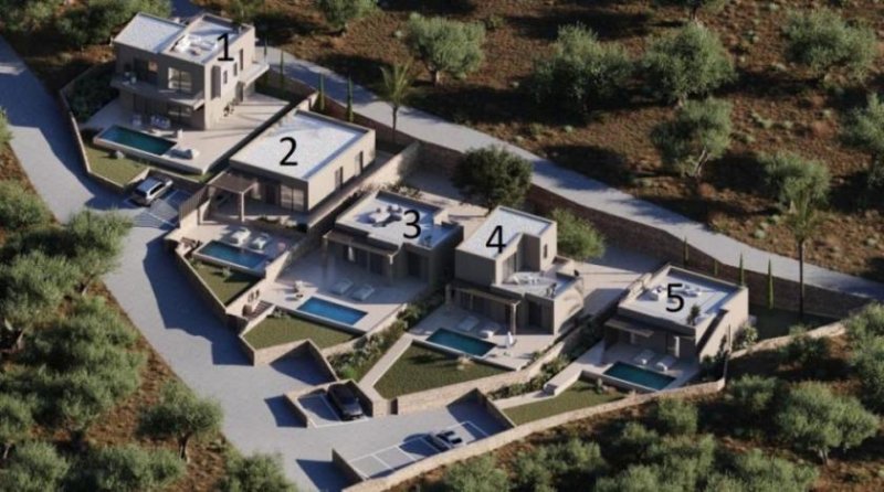 Ammoudara bei Agios Nikolaos Kreta, Ammoudara: Villa in einer Anlage in Meeresnähe zu verkaufen Haus kaufen